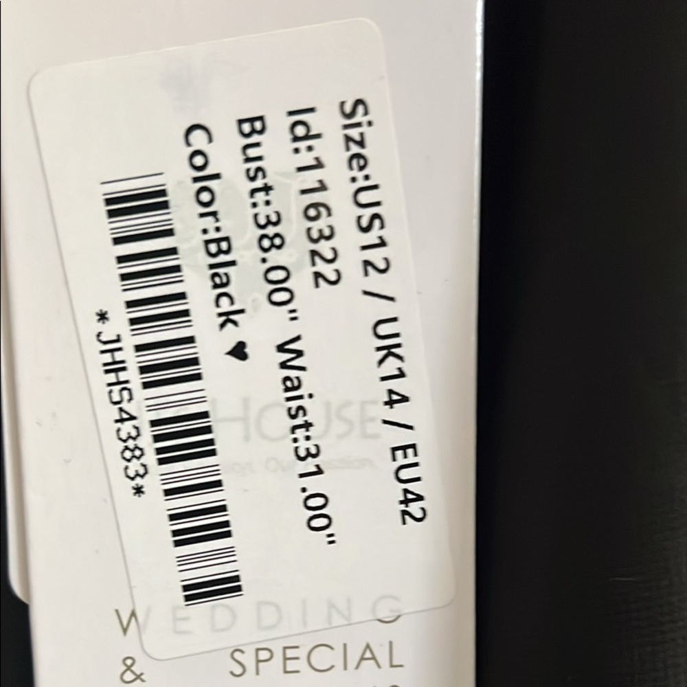 JJs house deep v Black evening gown